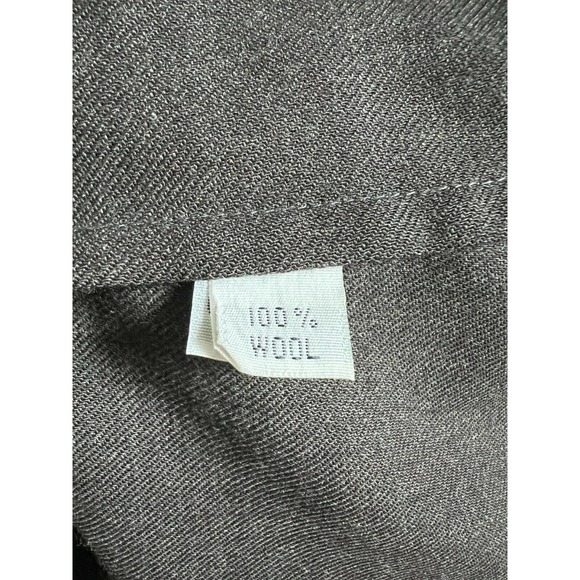 ADAM ARNOLD Relaxed Fit Brown Wool Button Down Shirt Long Sleeve Men's Size L - Picture 5 of 5